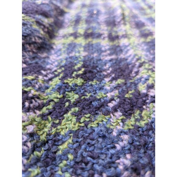 Boyne Valley Weavers Size S Womens Blue Green Plaid Zip Coat Jacket Ireland - Picture 10 of 11